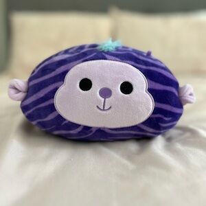 Squishmallow Purple Zebra Print Tazik Monkey 2022 - 8 inch